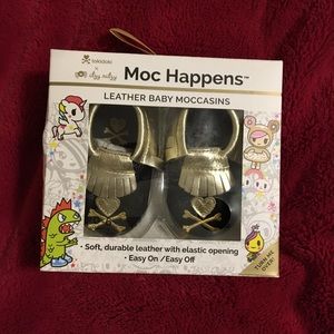 Itzy Ritzy Tokidoki Leather Baby Moccasins